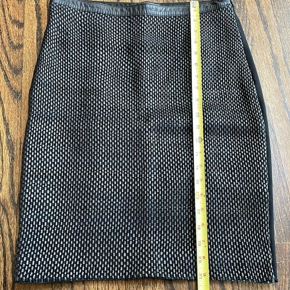 Andrew Marc x Richard Chai Woven Leather Pencil Skirt - Picture 8 of 10